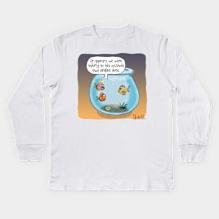 Fish Ass Hole Kids Long Sleeve T-Shirt